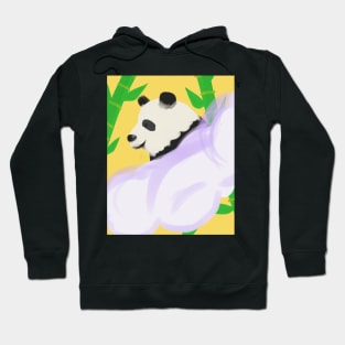 Panda in a Purple Cloud by Yuuki G Hoodie